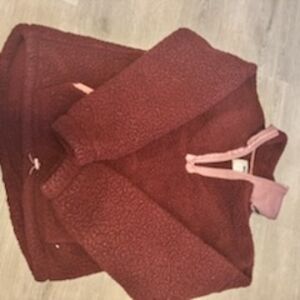 Cozy Burgundy Fleece Pullover